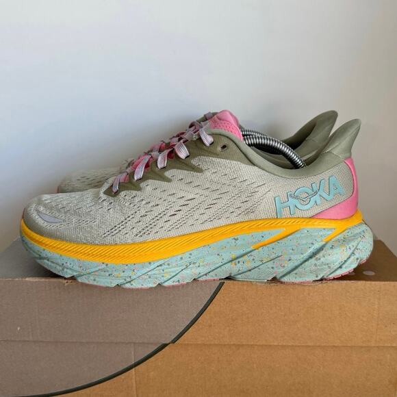 Hoka One One Clifton 8 x Free People Movement Women Running Sneakers- SZ 8.5 - Picture 5 of 13